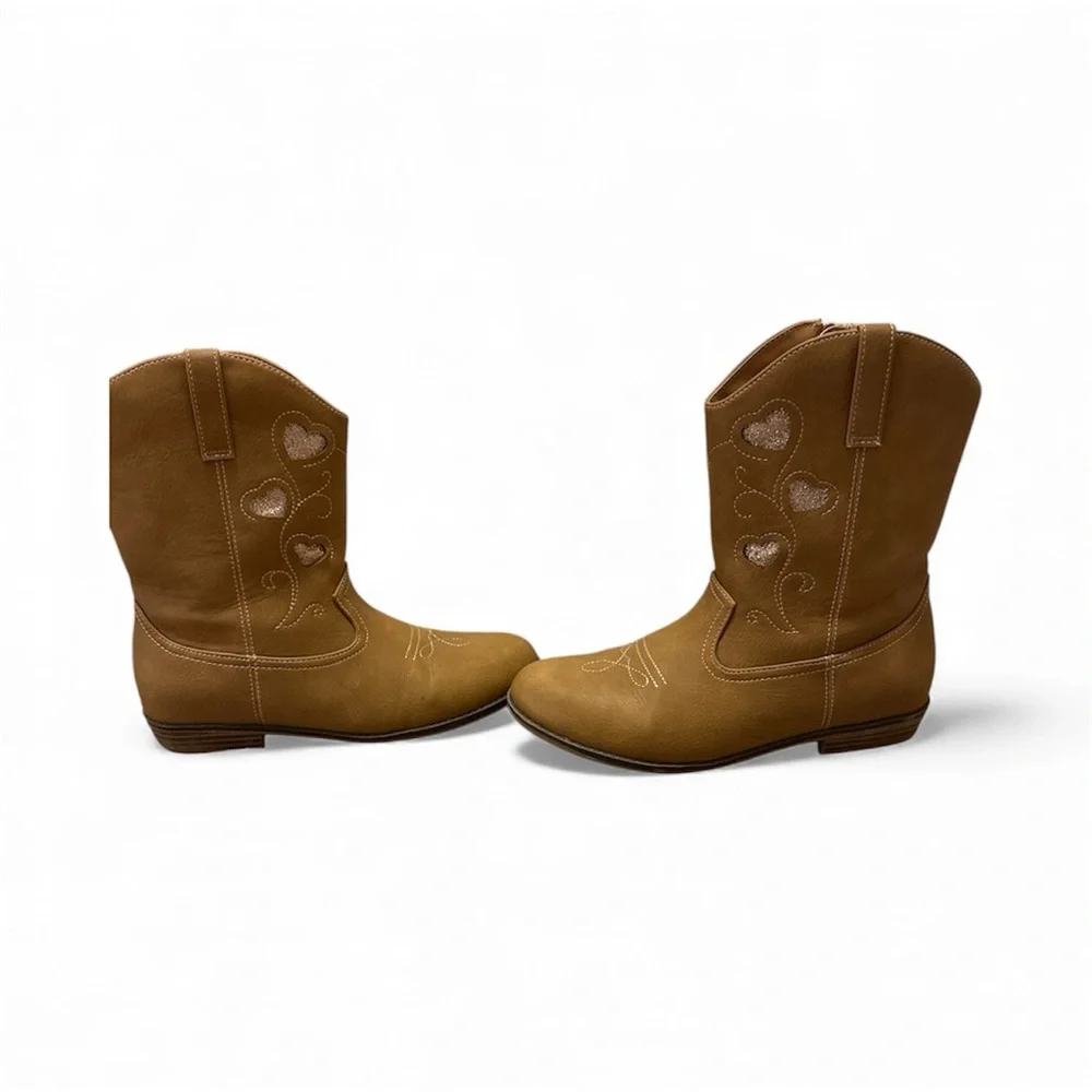 Gymboree Tan Heart Cowboy Boots for Kids